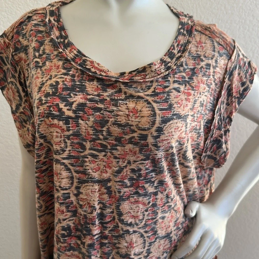 Free People High Tide Dual Print High/Low Top